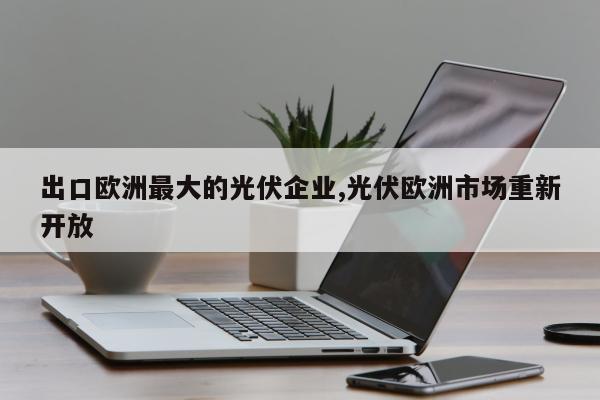 出口欧洲最大的光伏企业,光伏欧洲市场重新开放