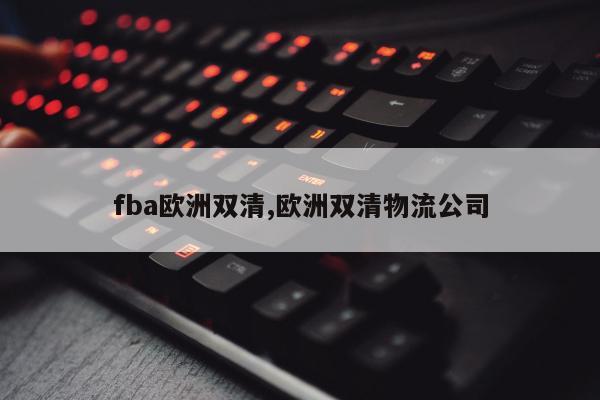 fba欧洲双清,欧洲双清物流公司