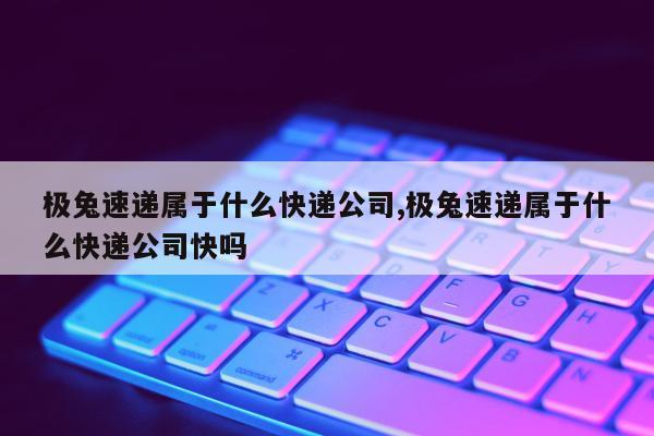 极兔速递属于什么快递公司,极兔速递属于什么快递公司快吗