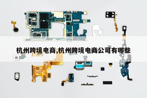 杭州跨境电商,杭州跨境电商公司有哪些