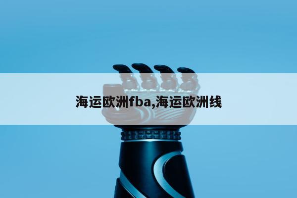 海运欧洲fba,海运欧洲线