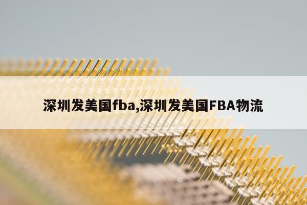 深圳发美国fba,深圳发美国FBA物流