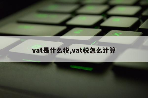 vat是什么税,vat税怎么计算