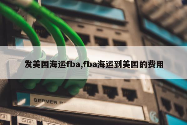 发美国海运fba,fba海运到美国的费用