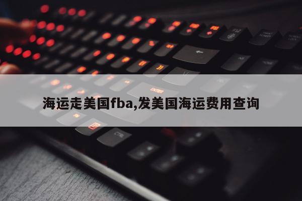 海运走美国fba,发美国海运费用查询