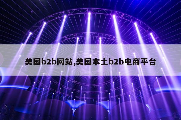 美国b2b网站,美国本土b2b电商平台