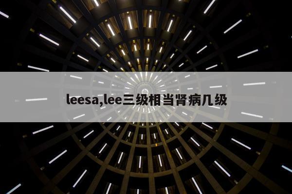 leesa,lee三级相当肾病几级