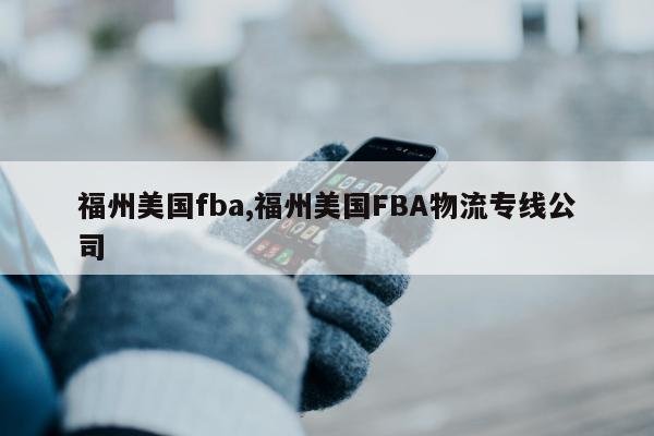 福州美国fba,福州美国FBA物流专线公司