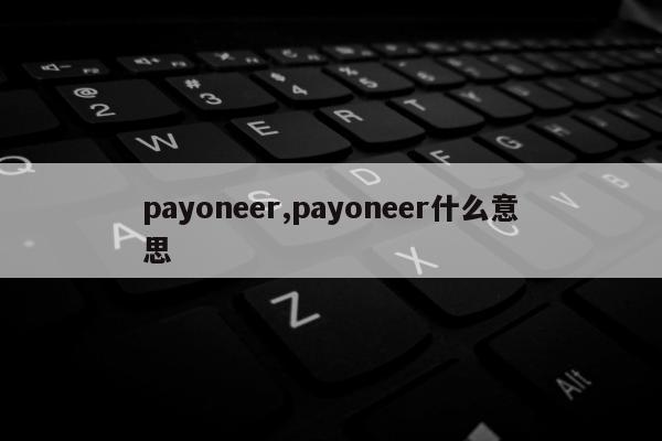 payoneer,payoneer什么意思