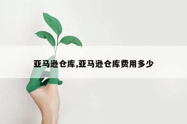 亚马逊仓库,亚马逊仓库费用多少