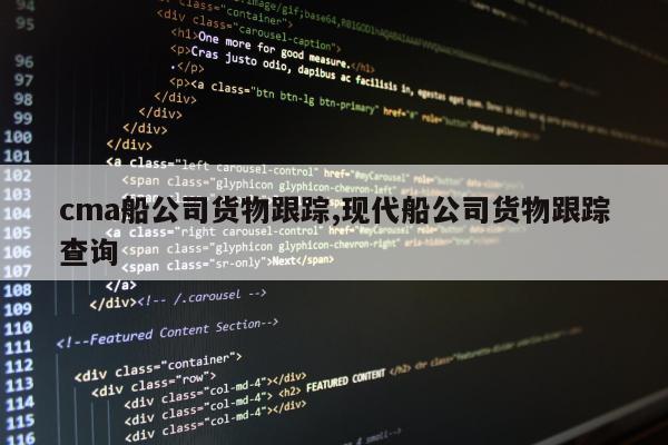 cma船公司货物跟踪,现代船公司货物跟踪查询