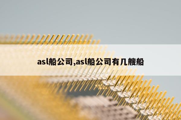 asl船公司,asl船公司有几艘船