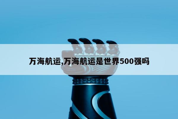 万海航运,万海航运是世界500强吗