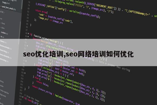 seo优化培训,seo网络培训如何优化