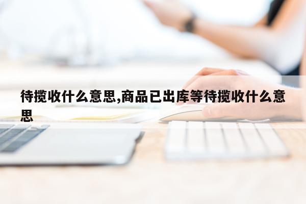 待揽收什么意思,商品已出库等待揽收什么意思