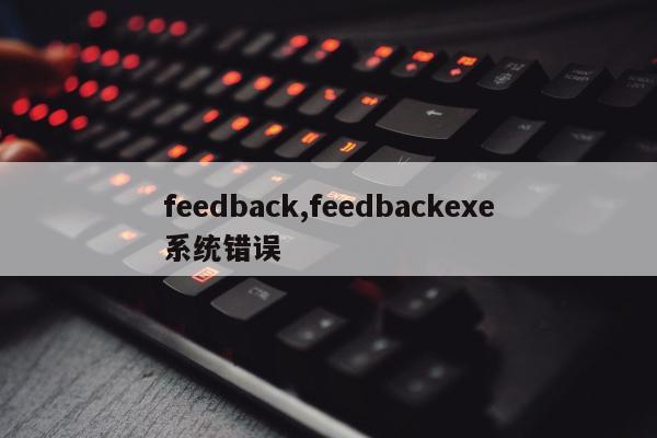 feedback,feedbackexe系统错误