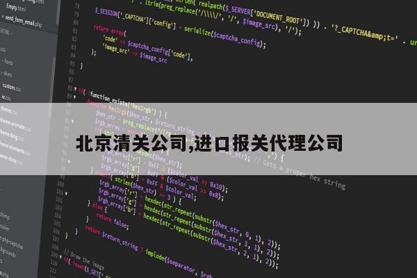 北京清关公司,进口报关代理公司