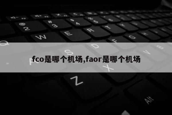 fco是哪个机场,faor是哪个机场