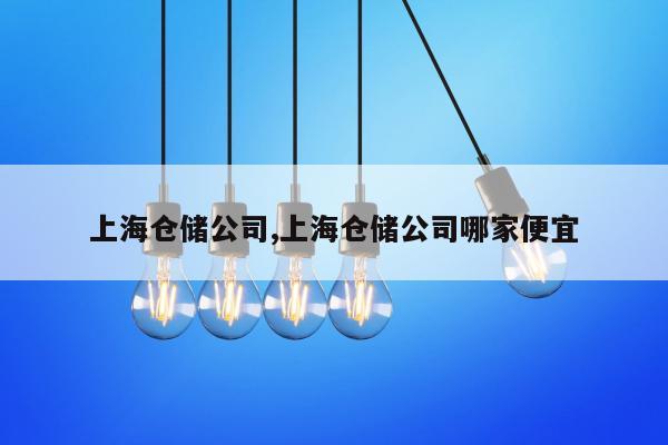 上海仓储公司,上海仓储公司哪家便宜