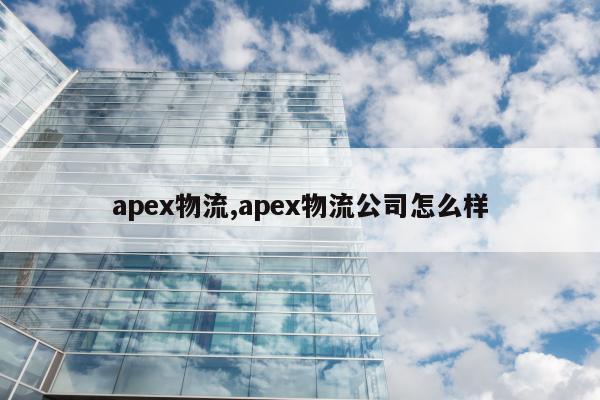 apex物流,apex物流公司怎么样