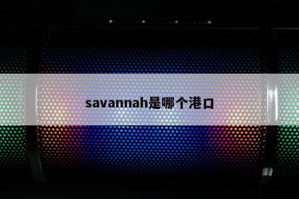 savannah是哪个港口