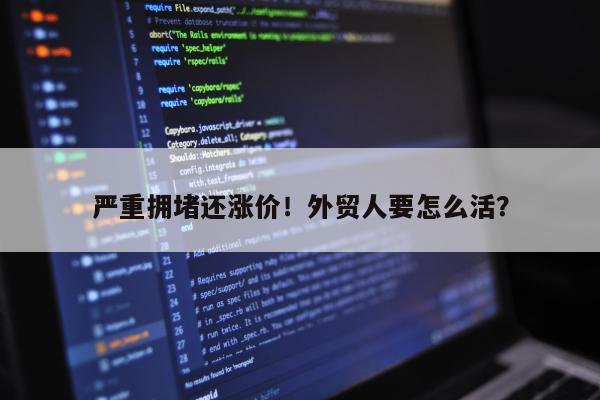 严重拥堵还涨价！外贸人要怎么活？