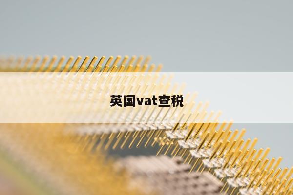 英国vat查税