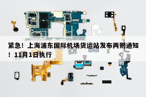 紧急！上海浦东国际机场货运站发布两则通知！11月1日执行