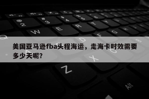 美国亚马逊fba头程海运，走海卡时效需要多少天呢？