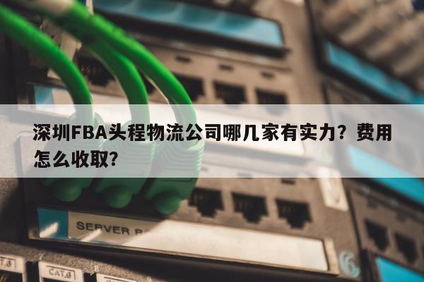 深圳FBA头程物流公司哪几家有实力？费用怎么收取？