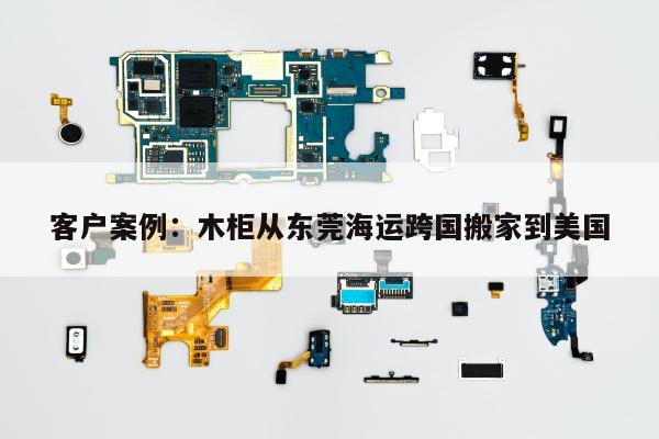 客户案例：木柜从东莞海运跨国搬家到美国