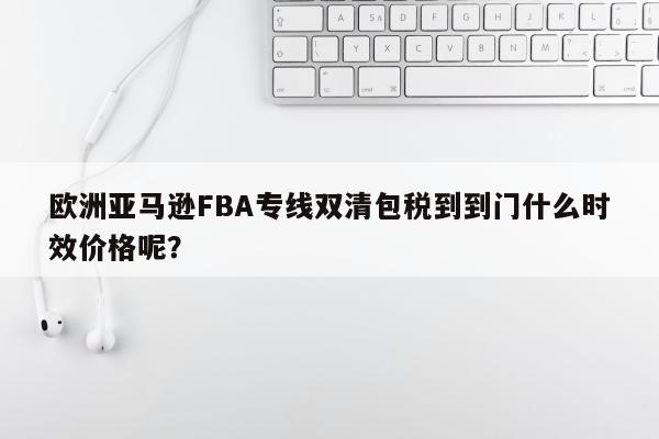 欧洲亚马逊FBA专线双清包税到到门什么时效价格呢？