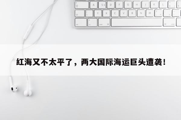 红海又不太平了，两大国际海运巨头遭袭！