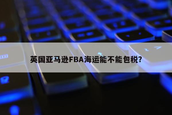 英国亚马逊FBA海运能不能包税？