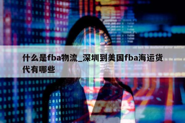 什么是fba物流_深圳到美国fba海运货代有哪些