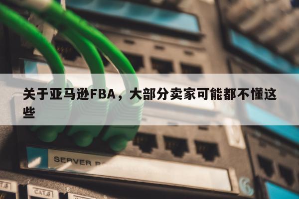 关于亚马逊FBA，大部分卖家可能都不懂这些