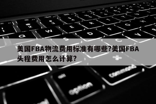 美国FBA物流费用标准有哪些?美国FBA头程费用怎么计算?